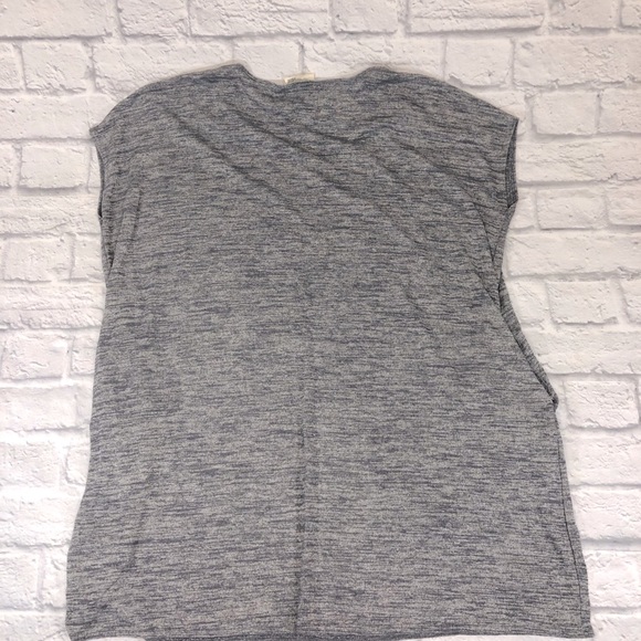 Wilfred Free oversized scoop neck tunic top Size Small Heather gray pockets - Picture 6 of 9